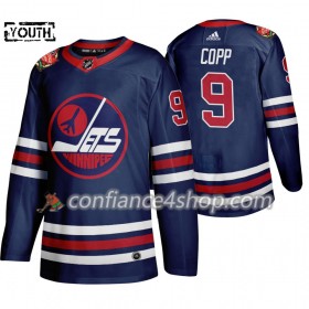 Adidas Maillot de Hockey Winnipeg Jets Andrew Copp 9 Adidas 2019 Heritage Classic Navy Authentic - Enfant